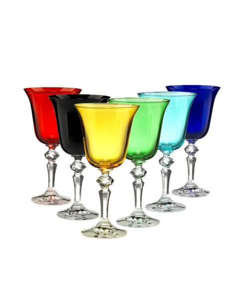 Lot de 6 verres à eau Zaccaria - H.18,5 cm