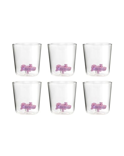 Lot de 6 verres Dodù transparent - 93 mm