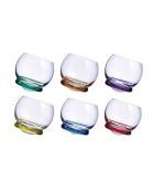 Lot de 6 verres à whisky Old Fashioned Trottola multicolore