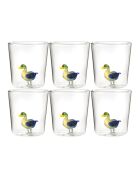 Set di 6 bicchieri Quaquak trasparenti - 93mm