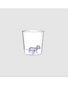 Lot de 6 verres Panthère transparent - 93 mm