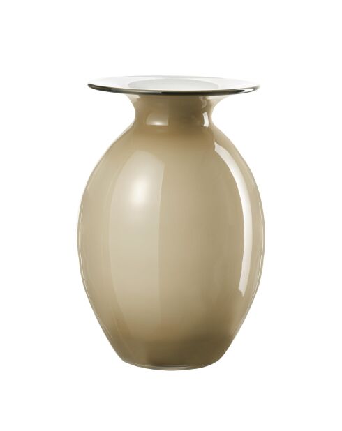 Vase opale fumé - 20 x 29,5 cm