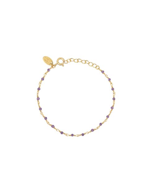 Pulsera Roxana en oro fino y morado