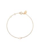 Brazalete de madreperla en oro fino dorado/blanco