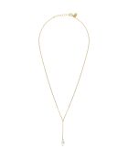 Collana Ariel in oro fino e decorata con una perla coltivata in oro/bianco