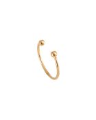 Verstellbarer Ring mit goldbeschichtetem Feingoldpiercing