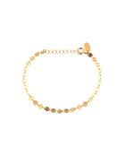 Mini-Kettenarmband mit goldfarbenen Punkten