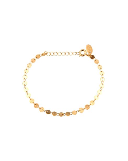 Pulsera pequeña con cadena de puntos dorados