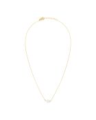Collana in madreperla dorata e bianca in oro fino