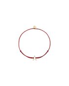 Hohles Sternschnurarmband aus Feingold/Rotgold