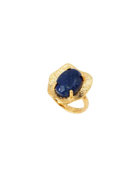 Anillo ajustable Swann de latón azul
