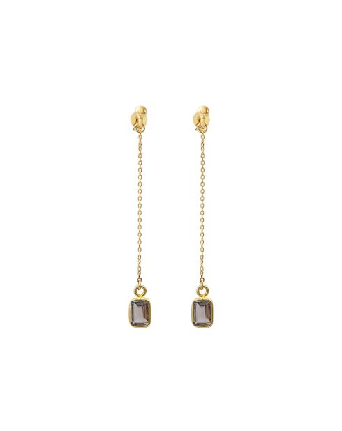 Boucles d'oreilles Aurore en laiton marron
