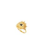 Anello regolabile Freya in ottone grigio