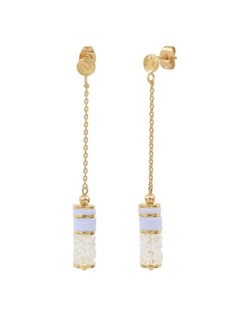 Boucles d'oreilles Finerock en laiton blanches