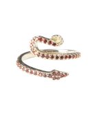 Verstellbarer Ring mit Schlangenmuster aus Rotguss