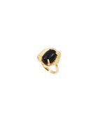 Swann verstellbarer Ring aus schwarzem Messing