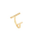 Anello regolabile Paris Las Vegas in ottone bianco