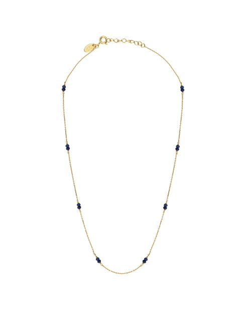 Collar Venus de latón azul