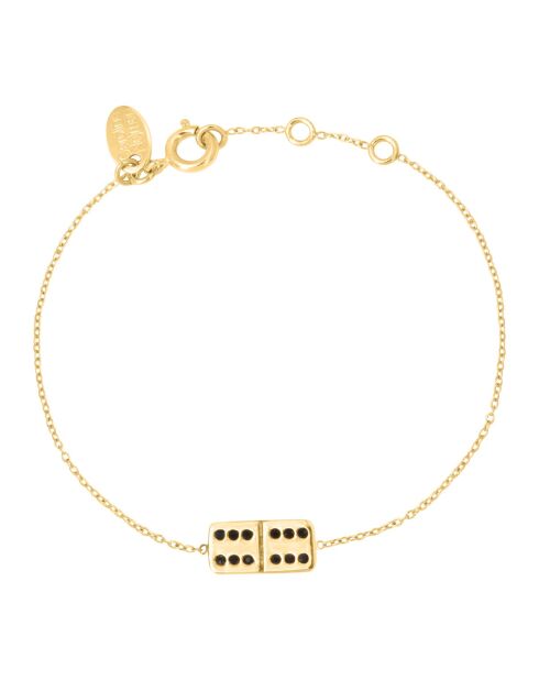 Pulsera de casino en latón negro