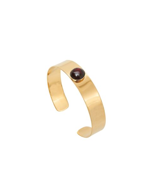 Brazalete minimalista de latón rojo