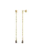 Orecchini Danaé in ottone marrone