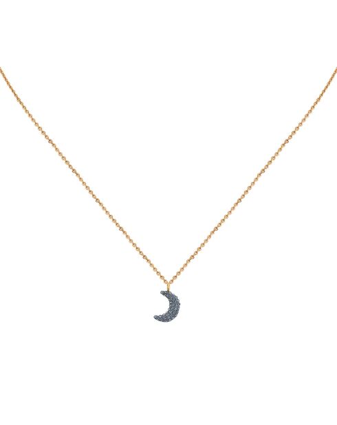 Collar MOON SINI de latón azul