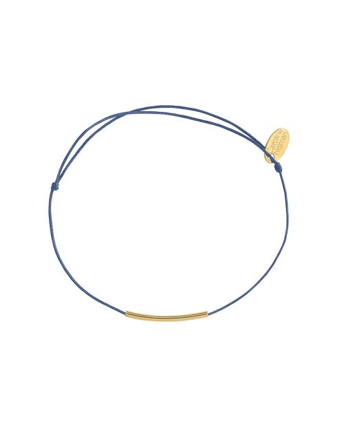 Pulsera de cordón de latón azul Fineline