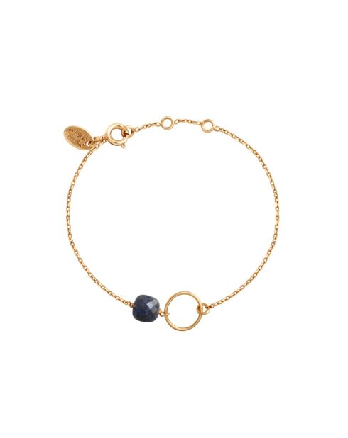 Pulsera Fiji de latón azul