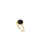 Verstellbarer Ring Cordelia aus schwarzem Messing