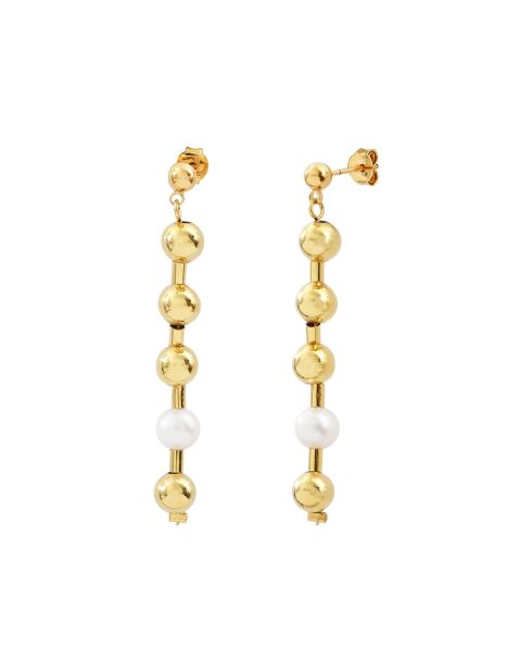 Boucles d'oreilles Kiara en laiton dorées