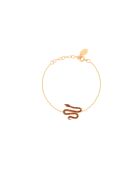 Pulsera serpiente de latón rojo