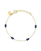 Venus armband in blauw messing