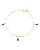 Pulsera Danaé de latón negro