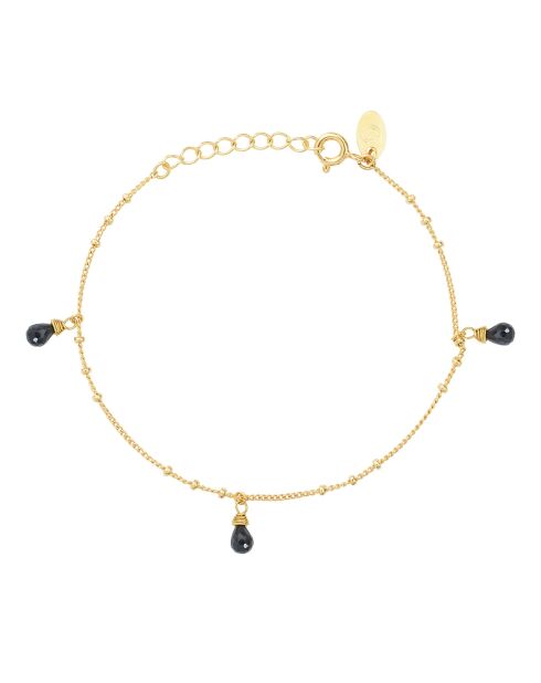 Pulsera Danaé de latón negro