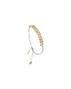 Cliff-cord-armband in grijs messing