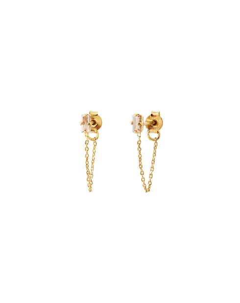 Boucles d'oreilles Palace en laiton dorées