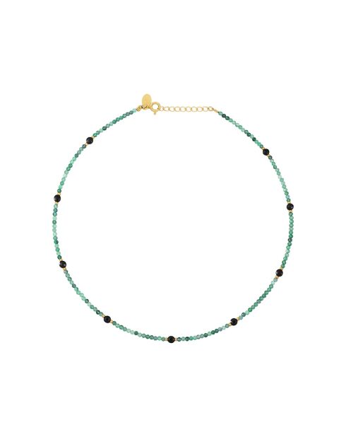Collar Amanté de latón verde