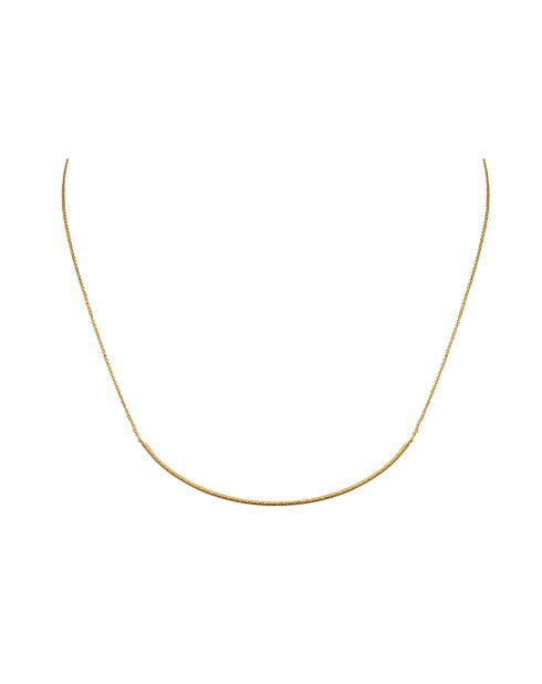 Collana Disco in ottone dorato