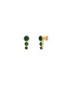 Pendientes Andréa de latón verde