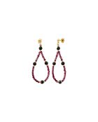 Orecchini in ottone rosso Amanté