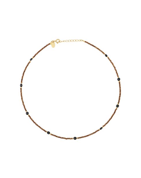 Collar Amanté de latón marrón