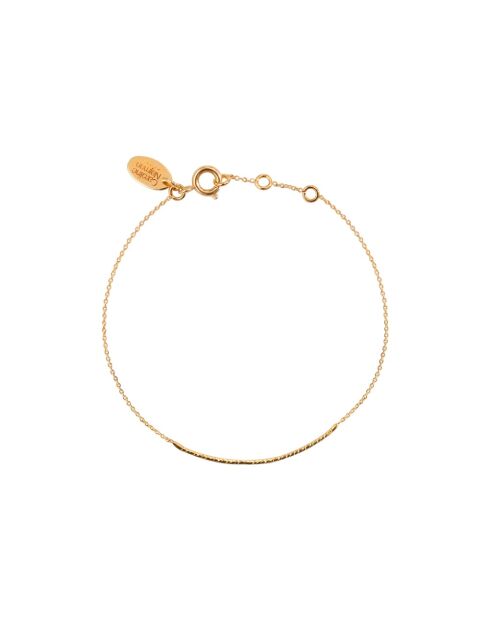 Pulsera Disco en latón dorado