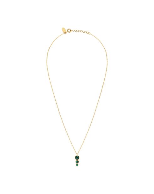 Collar Andréa de latón verde