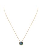 Collana da donna in ottone grigio