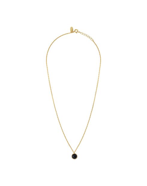Collar Cordelia de latón negro