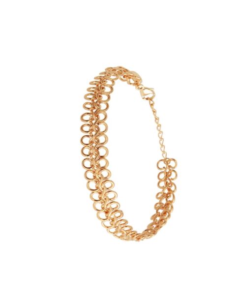 Pulsera de latón dorado de los años 90