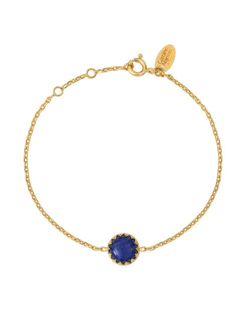 Pulsera Cordelia de latón azul