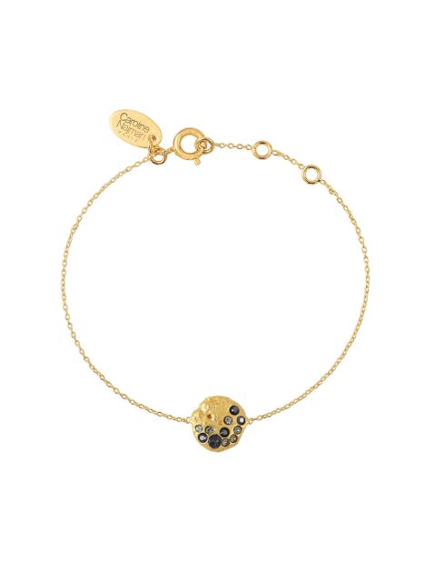 Pulsera Seven de latón negro