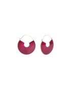 Boucles d'oreilles Créoles Zabou rouges