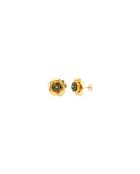 Pendientes Frida de latón verde